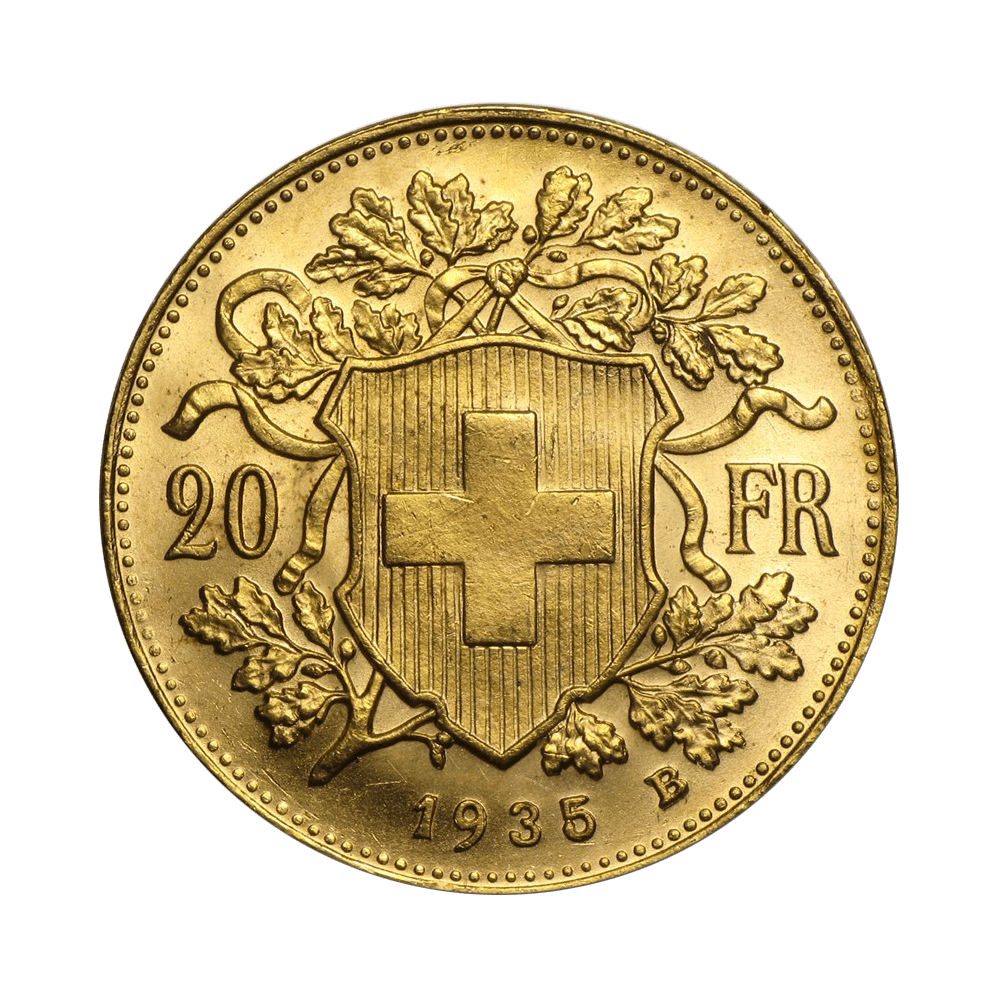 Gouden 20 francs Zwitserland divers jaar