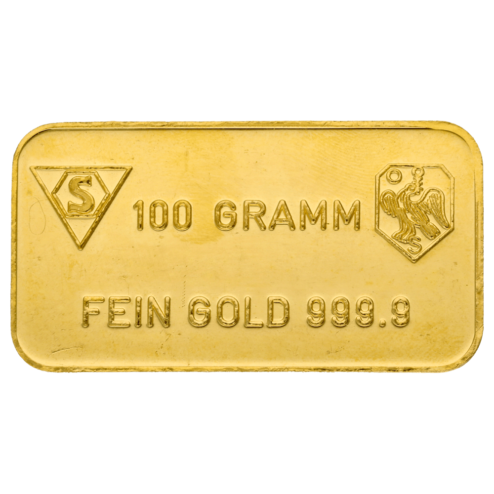 Goudbaar 100 gram diverse producenten
