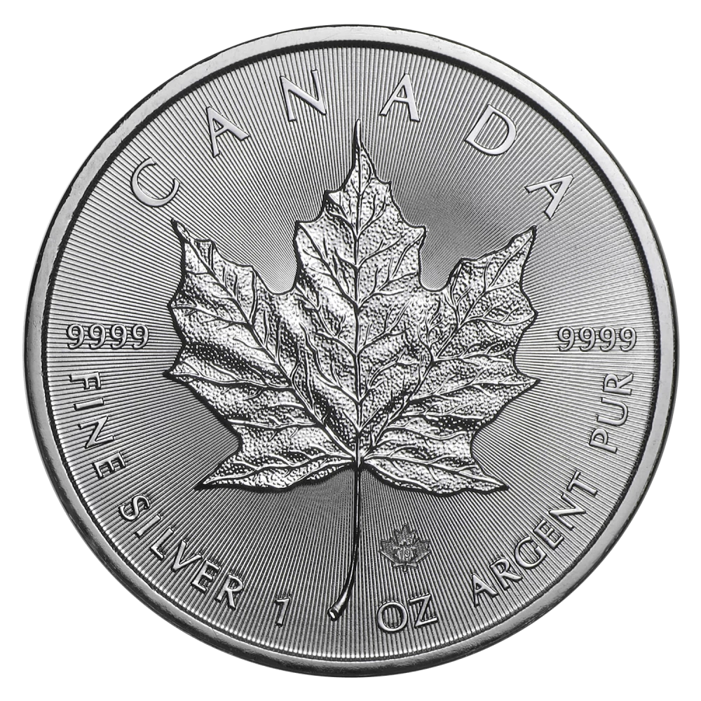 Zilveren Maple Leaf 1 OZ divers jaar